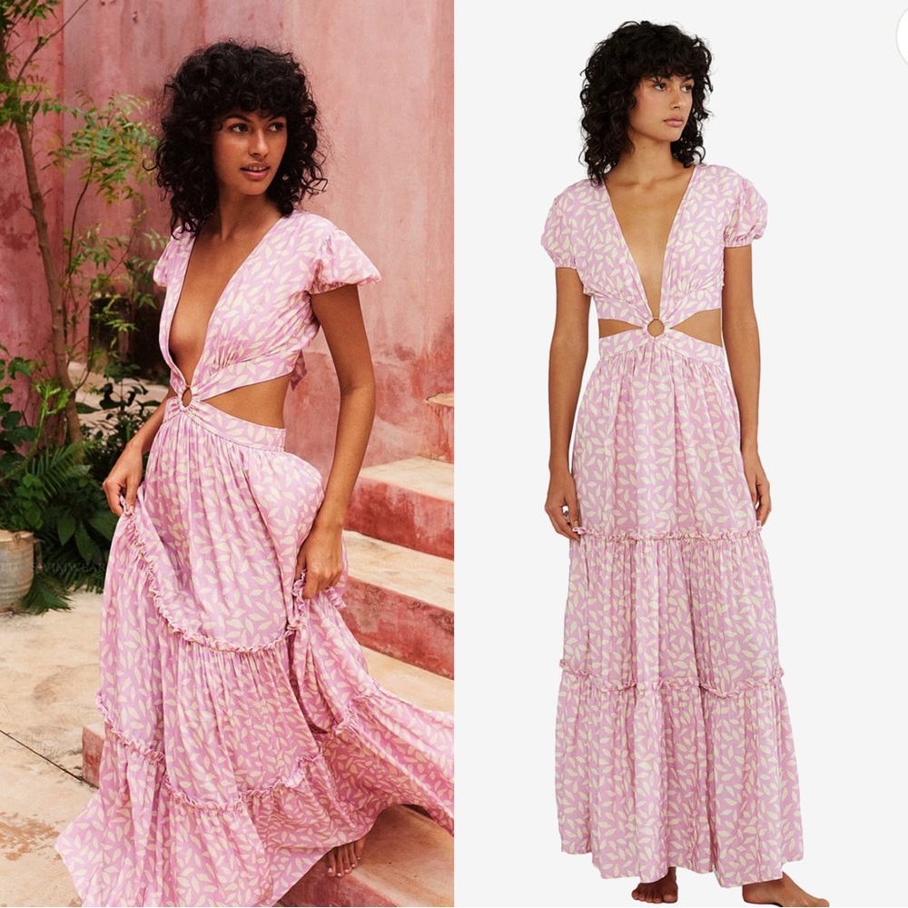 Palmacea Printed Hoop Dress Pink/lavender